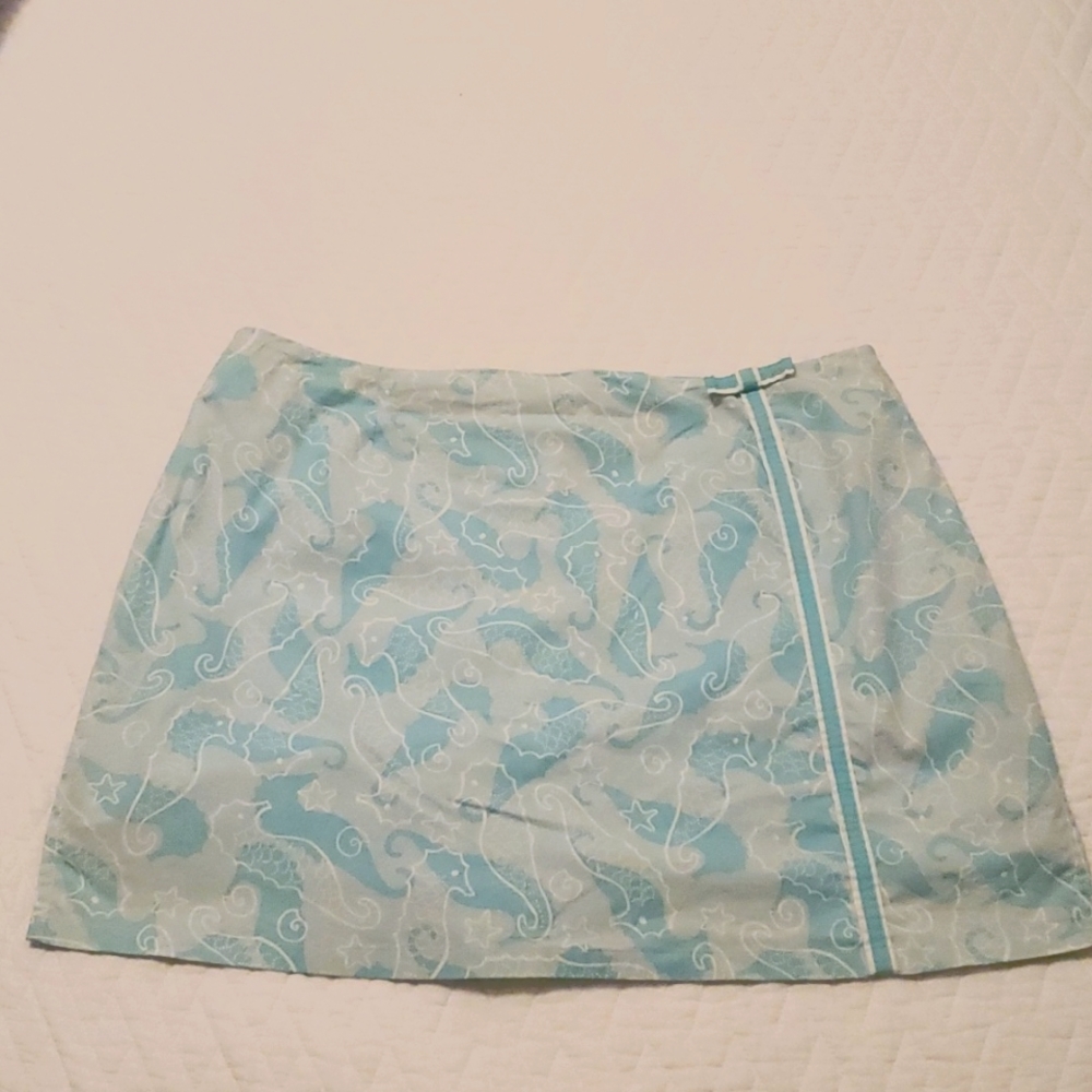 Lilly Pulitzer Seahorse skort/shorts Sz 14